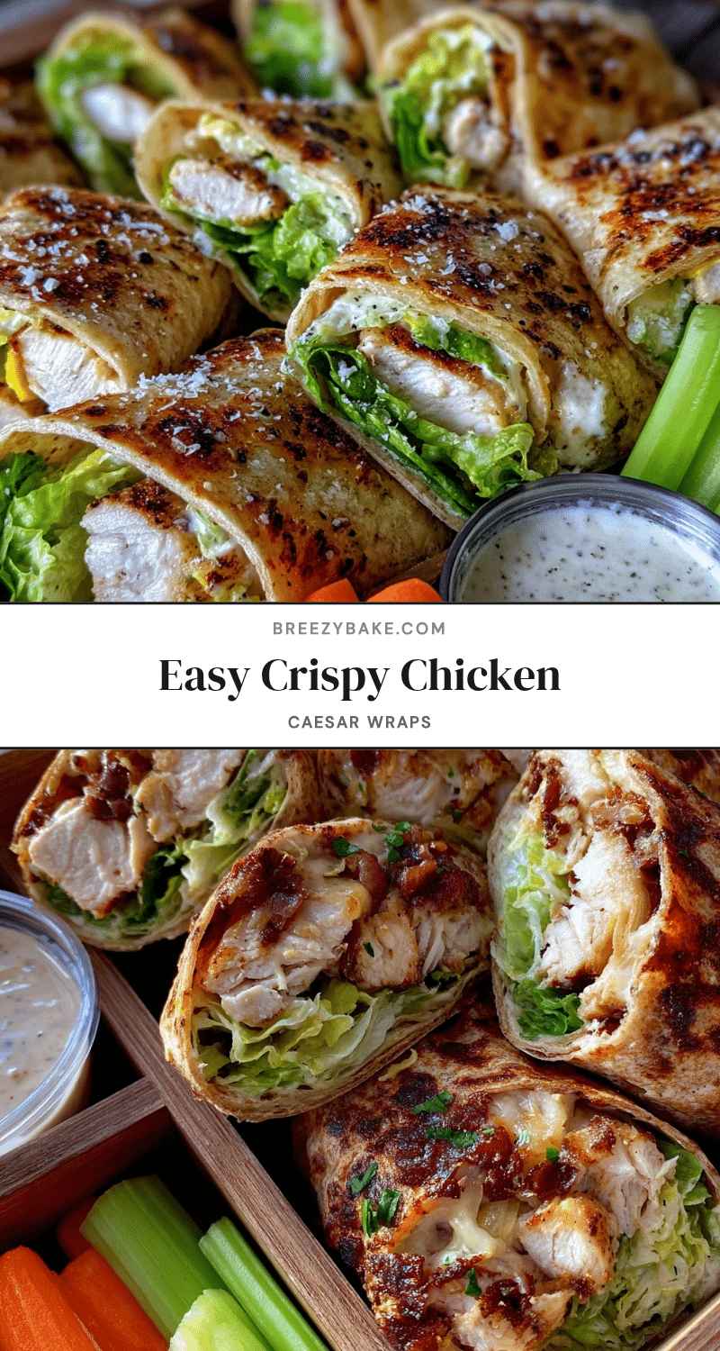 crispy chicken caesar wraps recipe