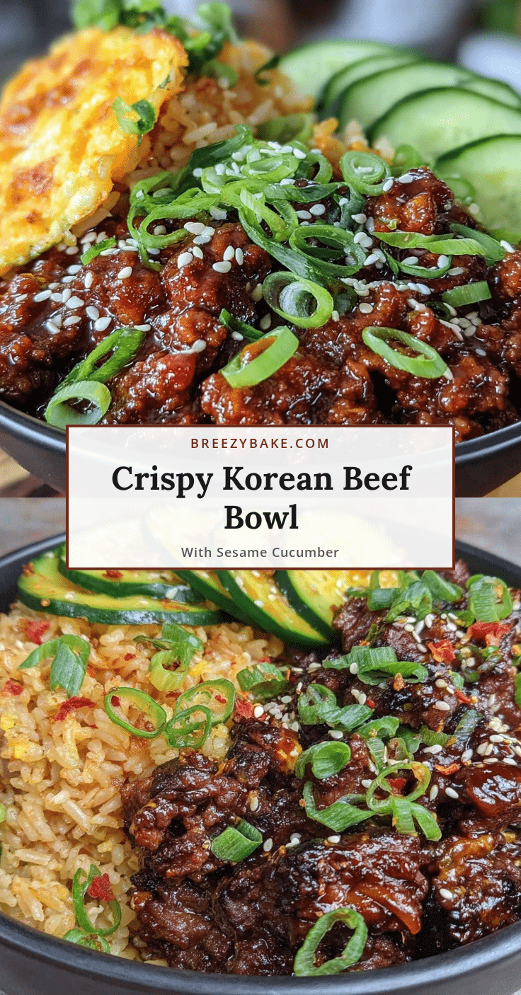 crispy korean ground beef bowl recipe