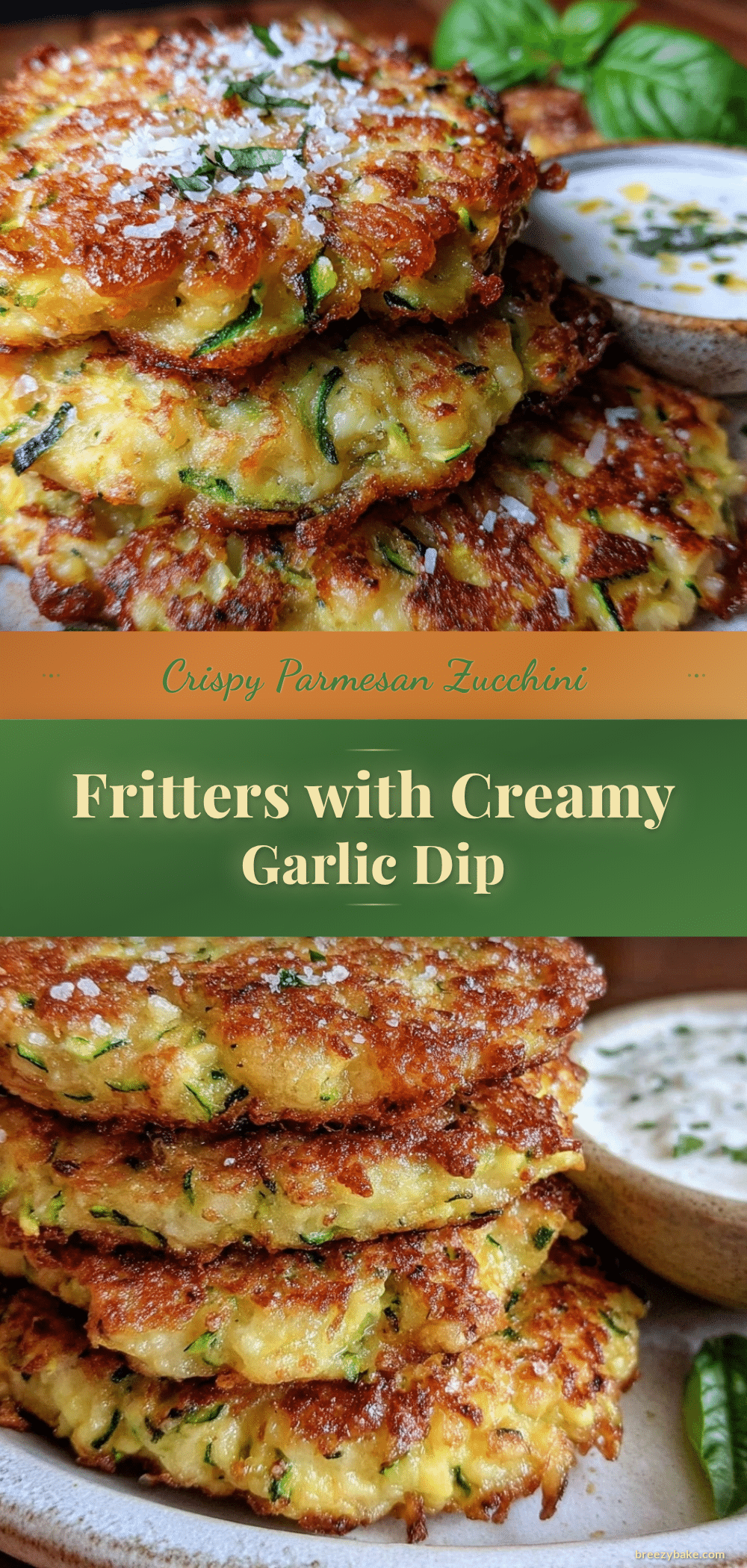 crispy parmesan zucchini fritters recipe