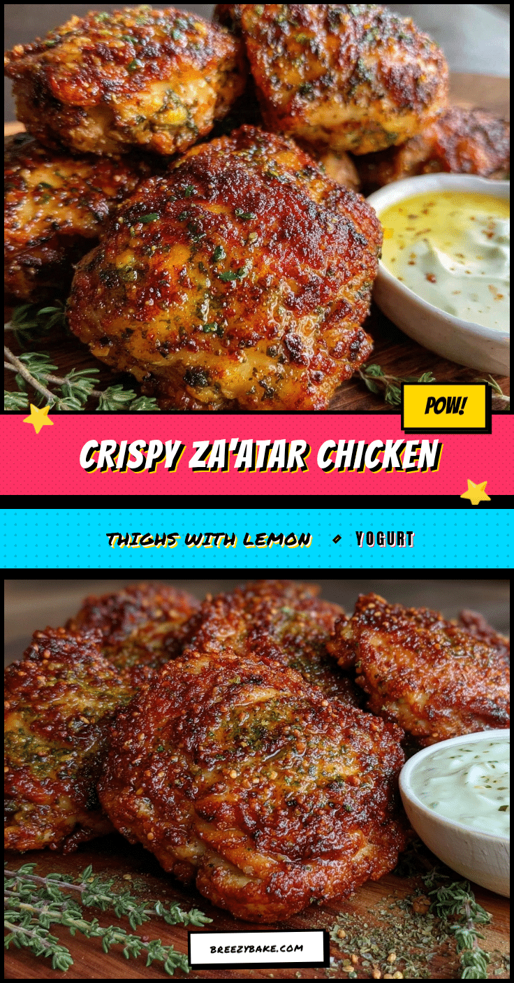 crispy zaatar chicken thighs recipe