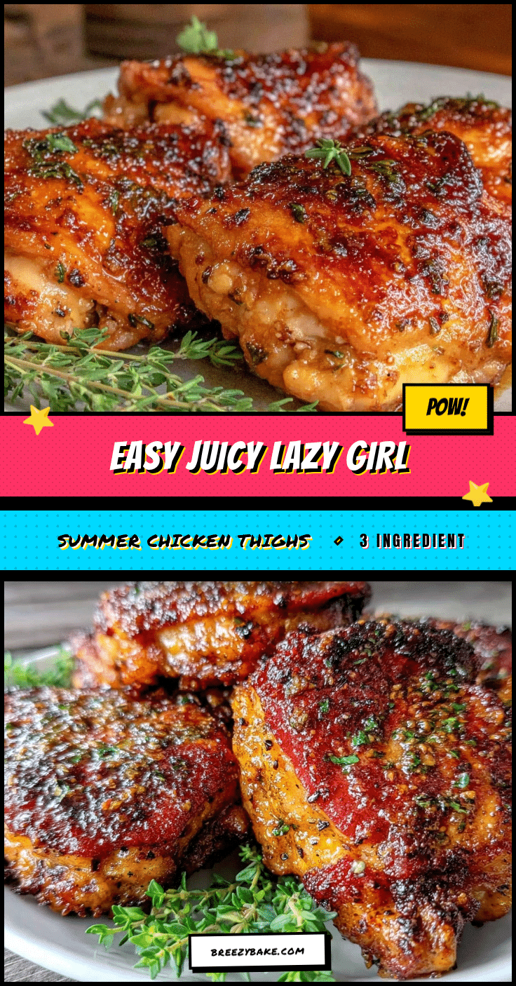 easy juicy lazy girl summer chicken thighs recipe