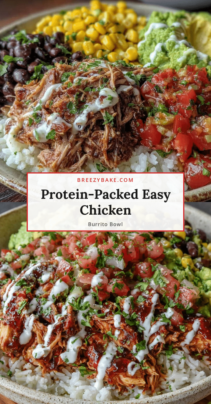 easy protein-packed lazy chicken burrito bowl recipe