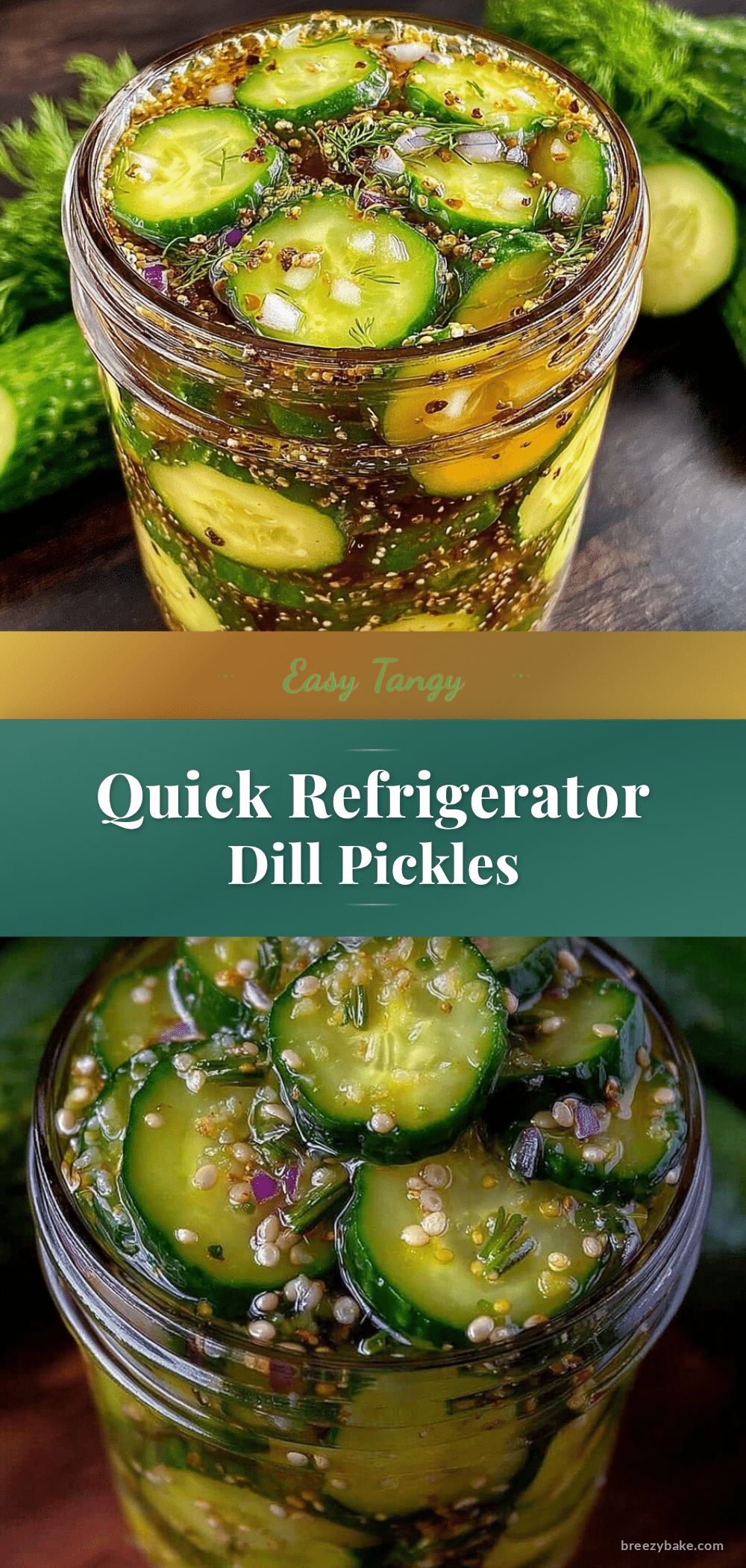 easy quick refrigerator dill pickles recipe