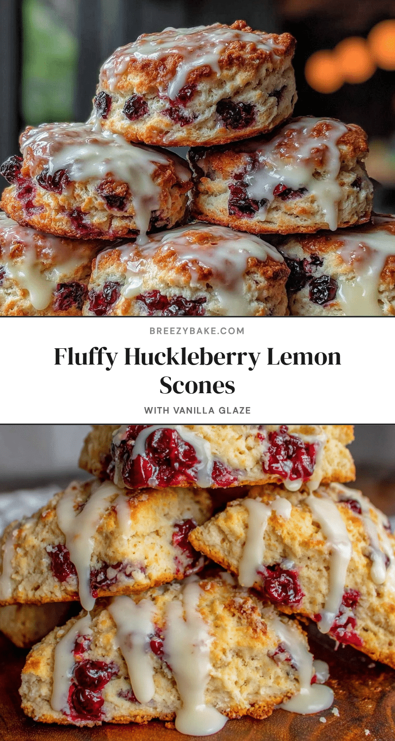fluffy huckleberry lemon scones recipe