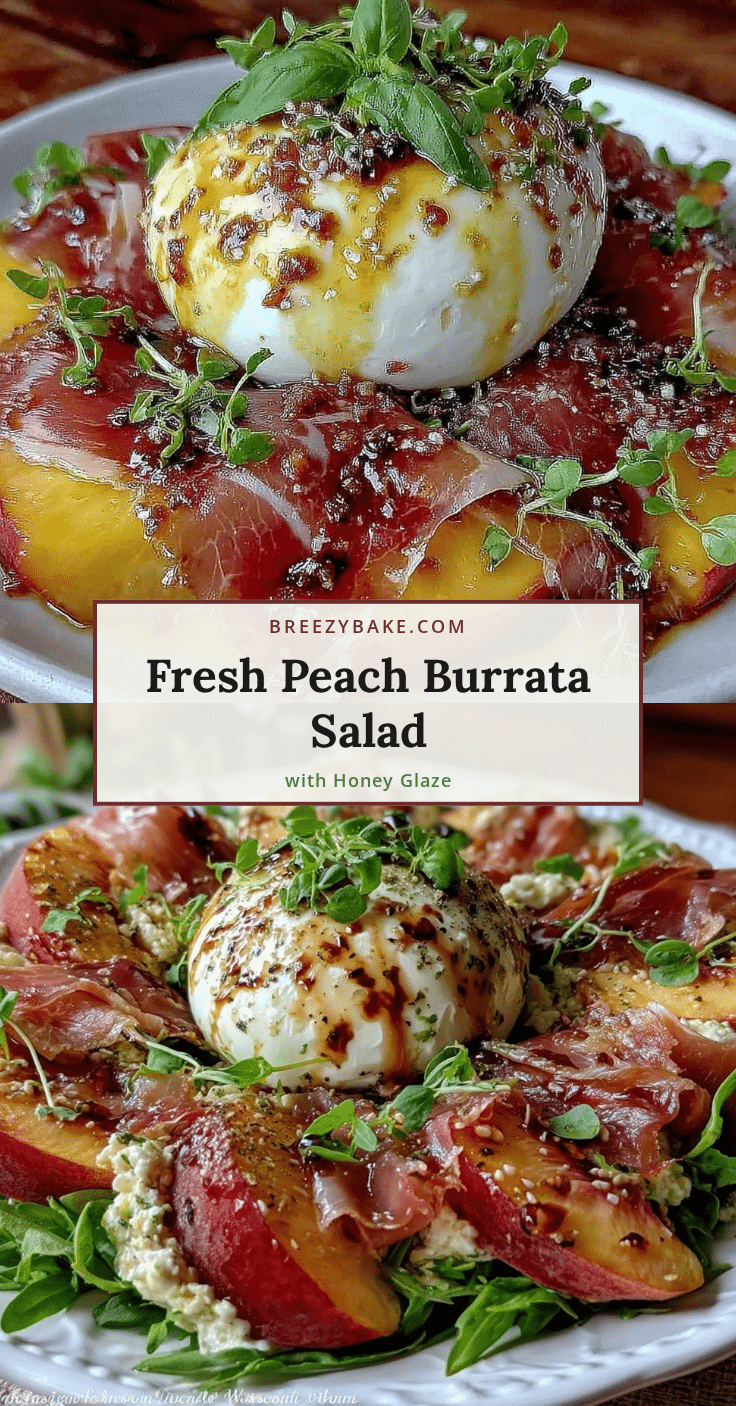 fresh peach burrata salad recipe