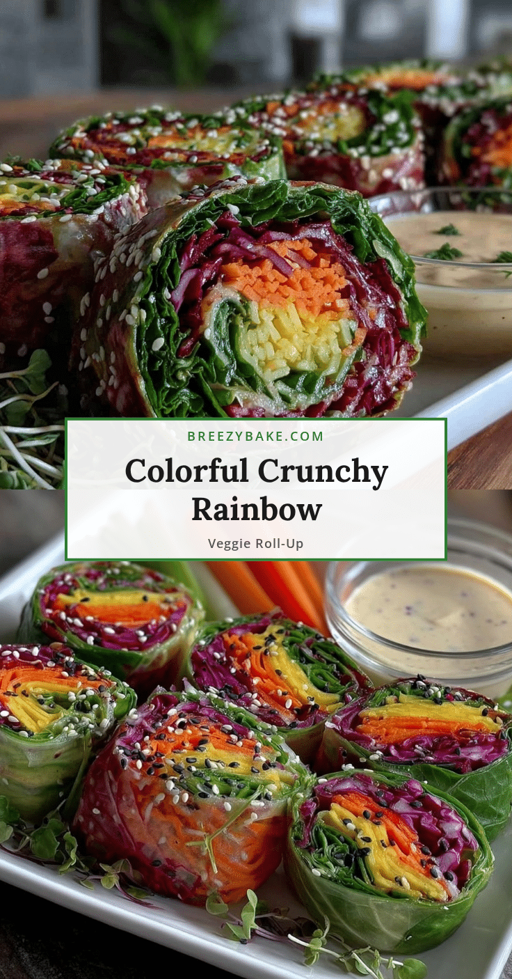 fresh rainbow veggie roll-up recipe