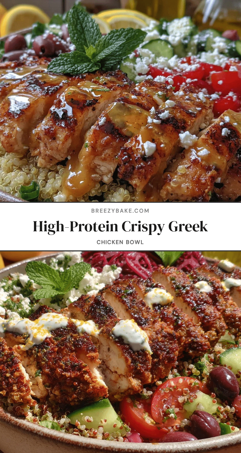 healthy high-protein greek chicken bowl recipe