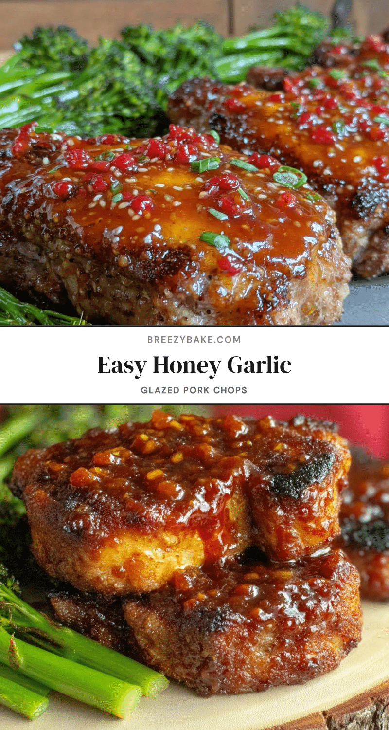 honey garlic glazed pork chops recipe