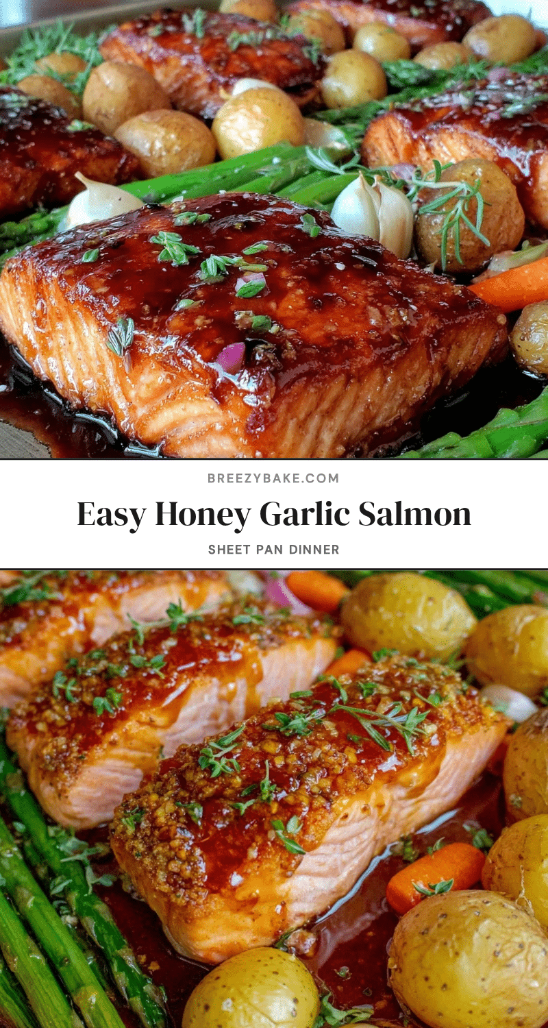 honey garlic salmon sheet pan dinner recipe