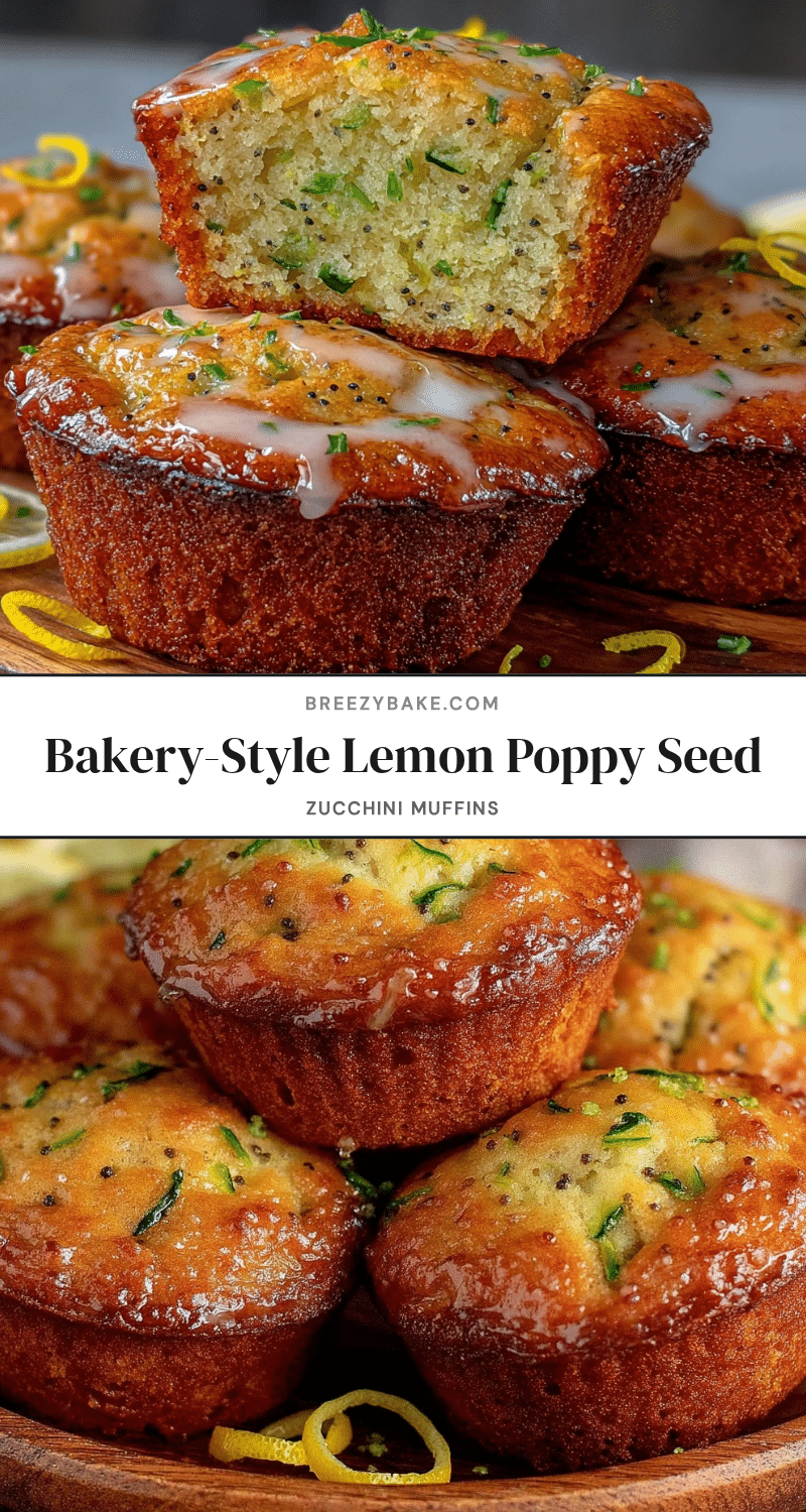 lemon poppy seed zucchini muffins recipe