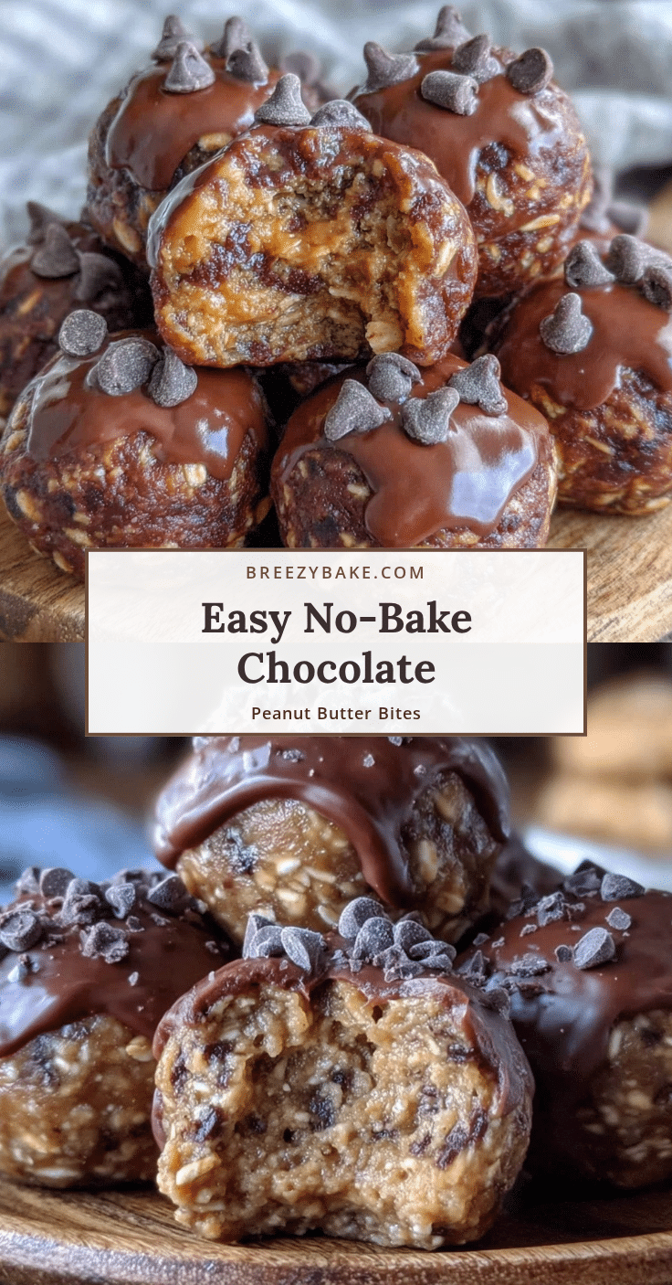 no bake chocolate peanut butter energy bites recipe