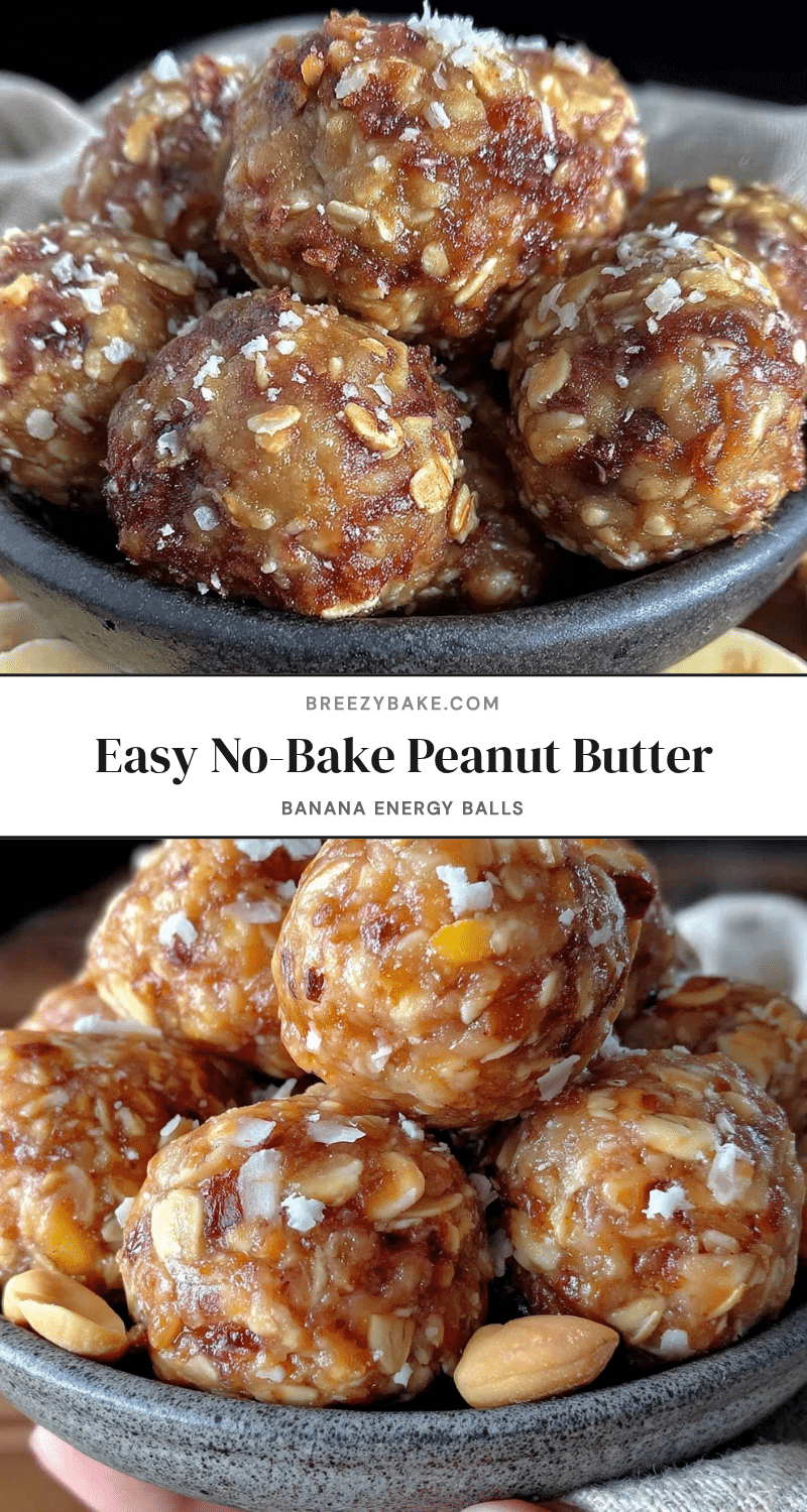 no-bake peanut butter banana energy balls recipe