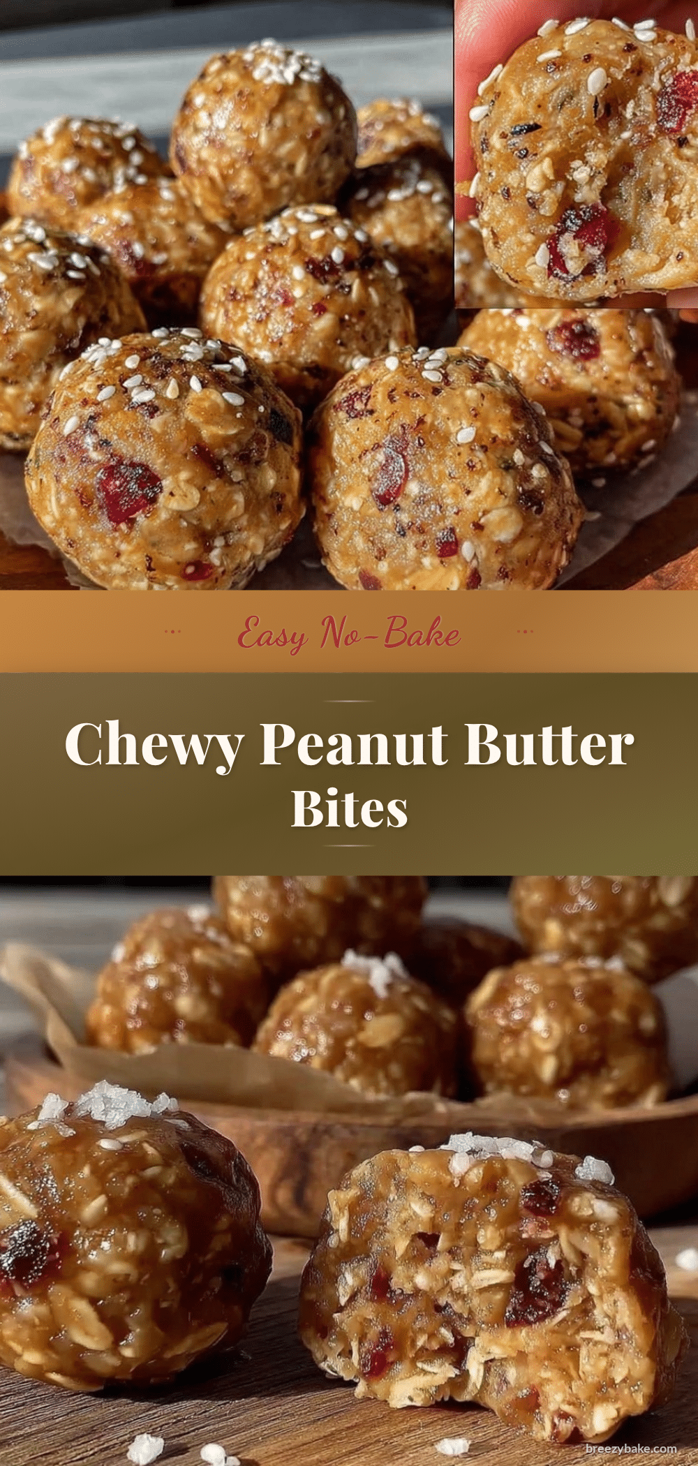 no-bake peanut butter energy bites recipe