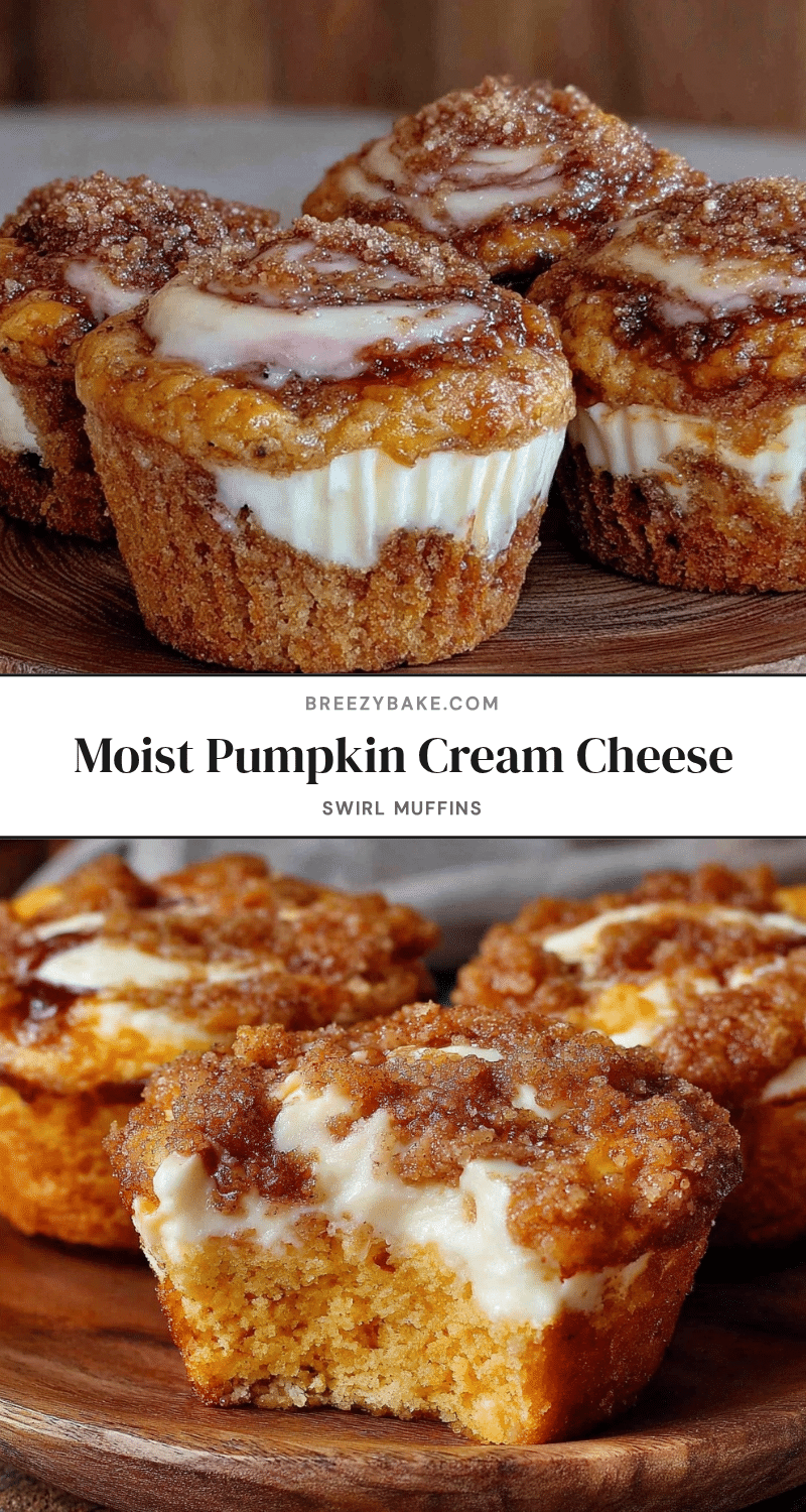 pumpkin cream cheese swirl muffins recipe