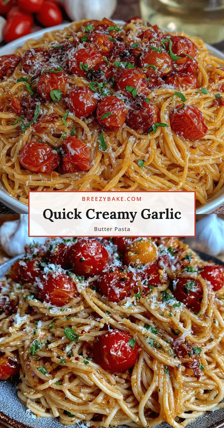 quick creamy garlic butter pasta recipe