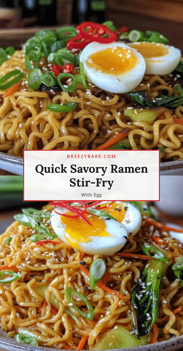 quick savory ramen noodle stir-fry recipe