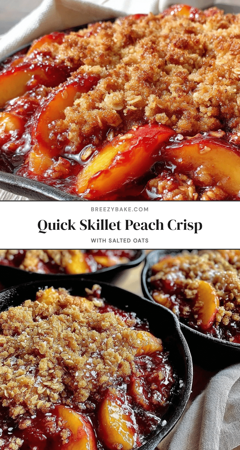 skillet peach crisp recipe