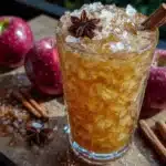apple cider cinnamon whiskey cocktail - featured image