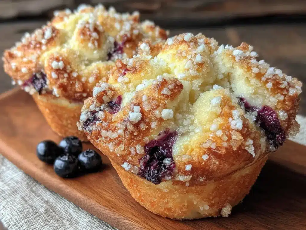 Bakery-Style Blueberry Muffins with Streusel - featured image
