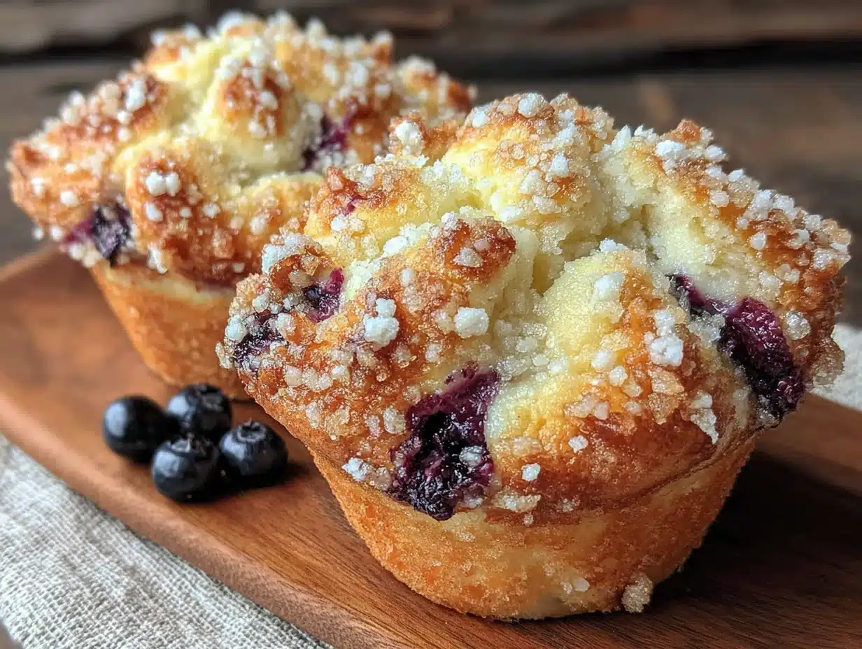 Bakery-Style Blueberry Muffins with Streusel - featured image