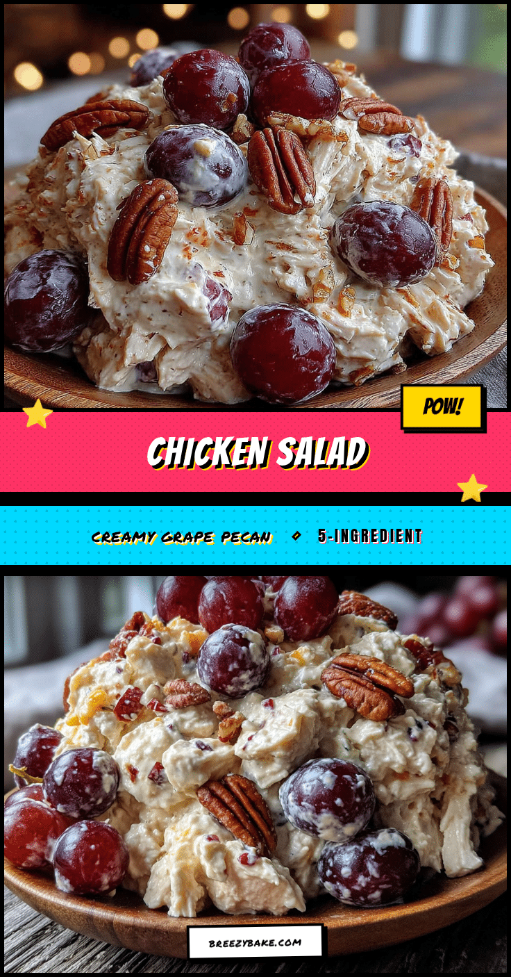 best easy 5-ingredient chicken salad with grapes and pecans recipe