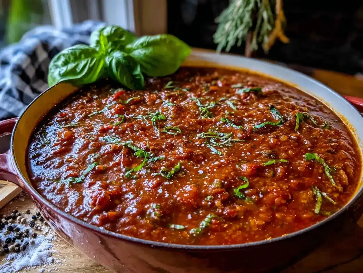 best homemade slow-roasted canning tomato sauce preparation steps