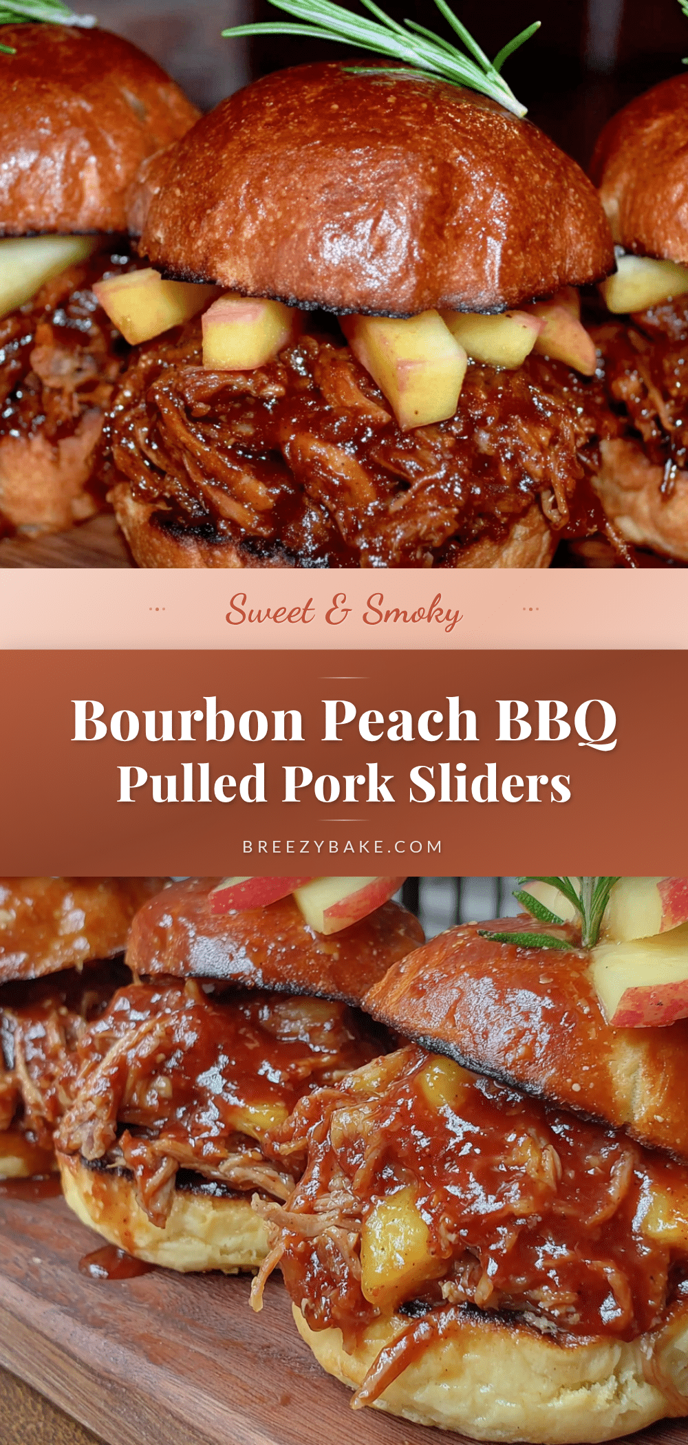 bourbon peach pork sliders recipe