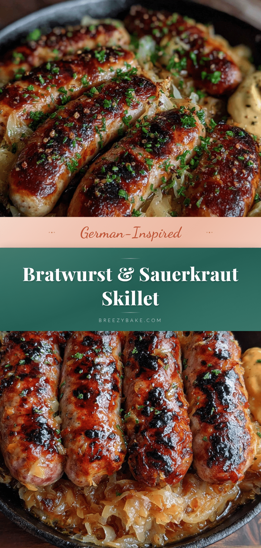 bratwurst and sauerkraut skillet recipe