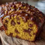 brown butter pumpkin chocolate chip bread - featured image