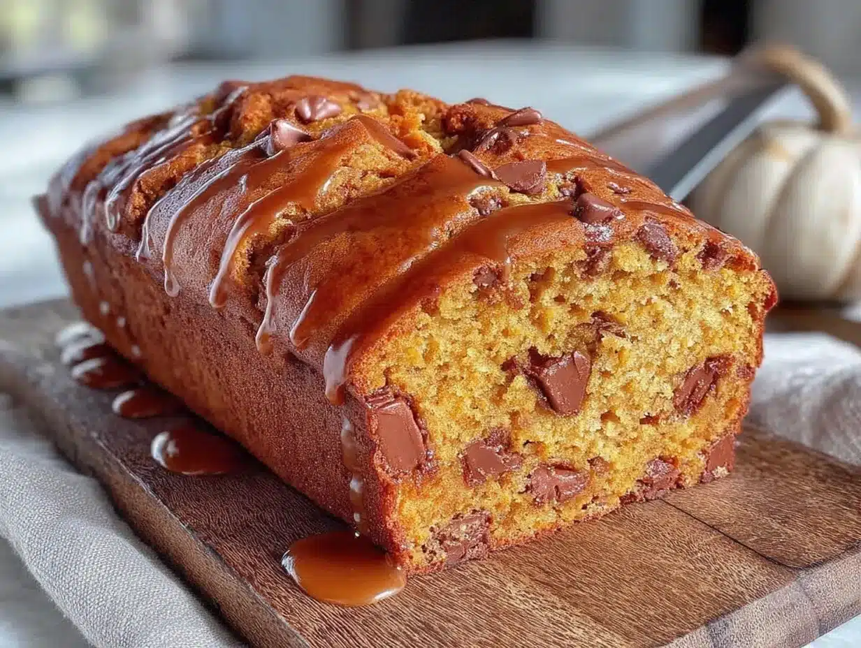 brown butter pumpkin chocolate chip bread preparation steps