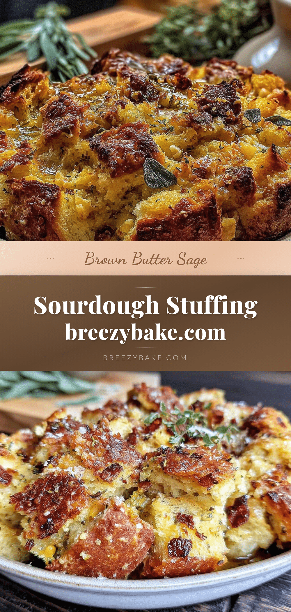 brown butter sage sourdough stuffing recipe
