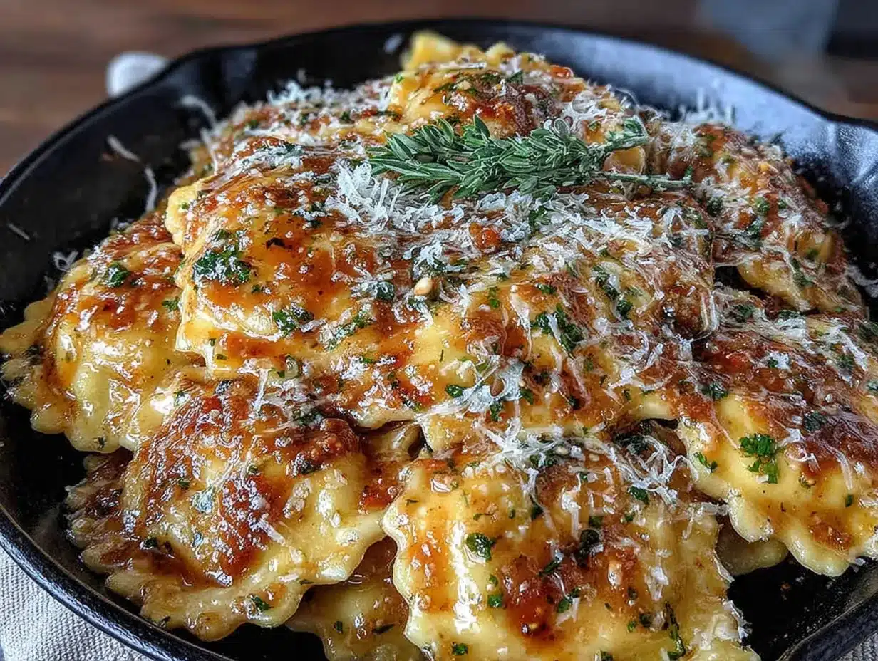 butternut squash ravioli skillet preparation steps
