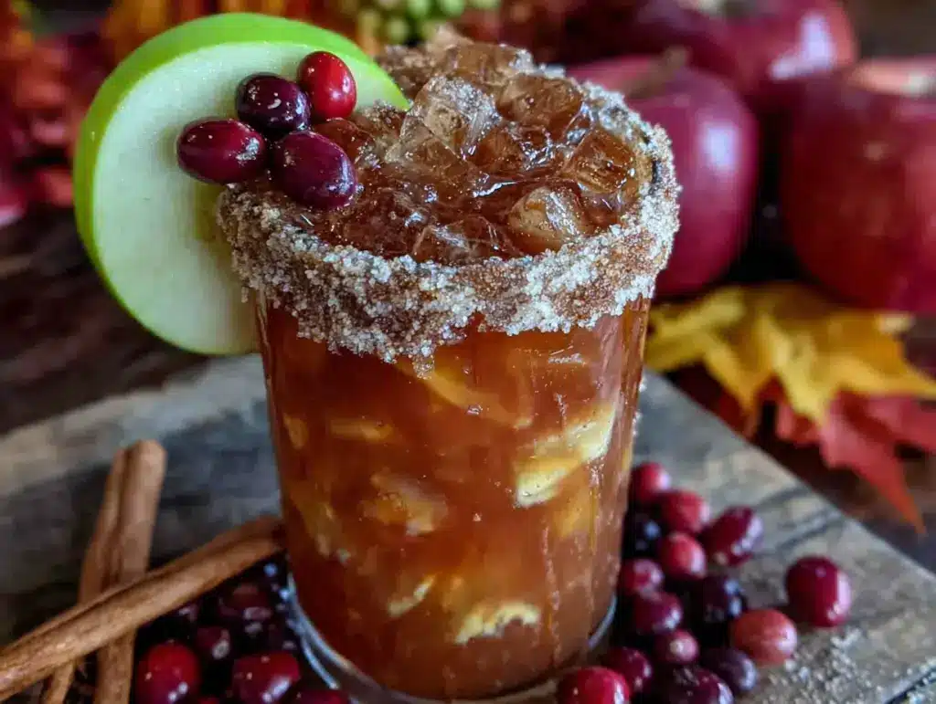 caramel apple sangria - featured image