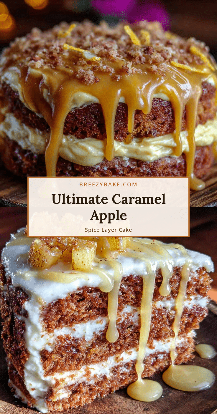 caramel apple spice layer cake recipe
