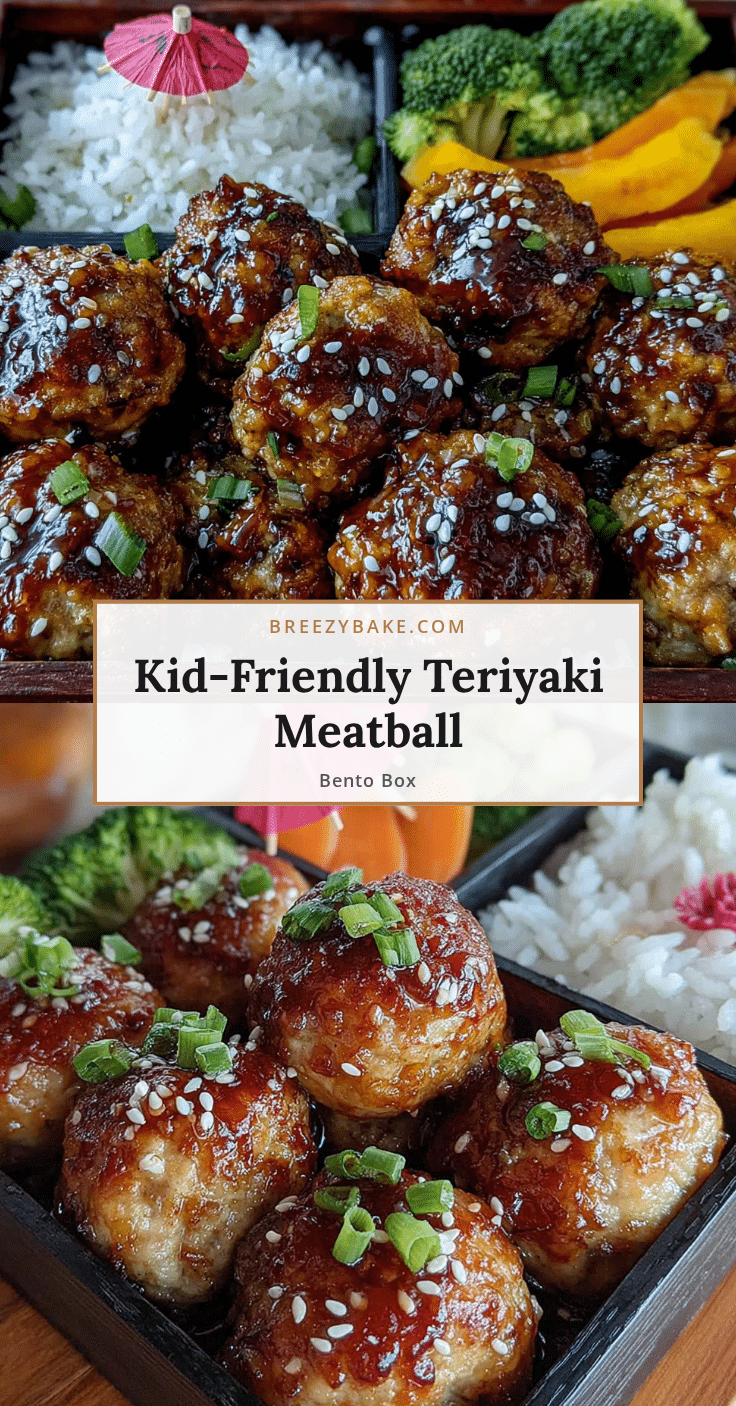 chicken teriyaki meatball bento box recipe
