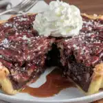 chocolate bourbon pecan pie - featured image
