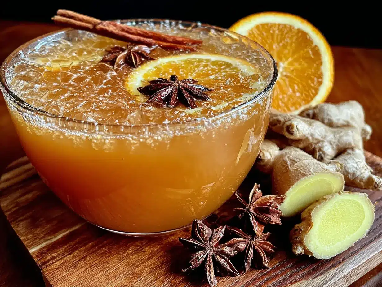 cinnamon spiced baby shower punch preparation steps