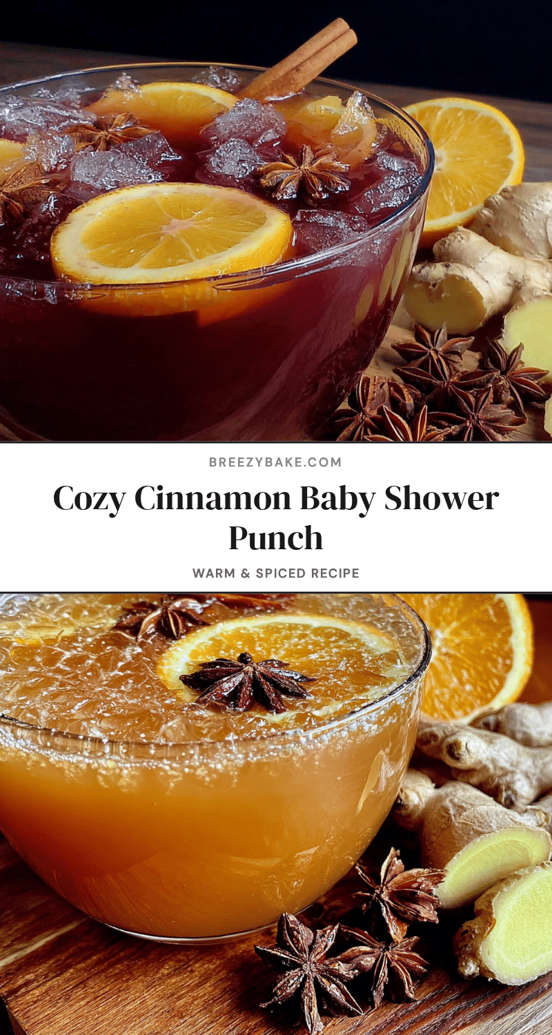 cinnamon spiced baby shower punch recipe