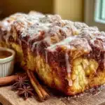 cinnamon sugar apple fritter bread - featured image