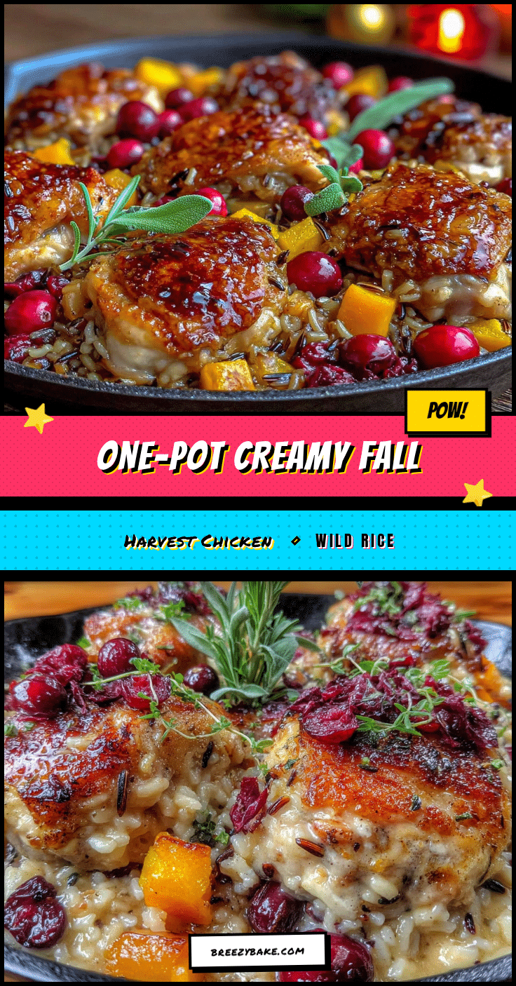 cozy one-pot fall harvest chicken and wild rice recipe