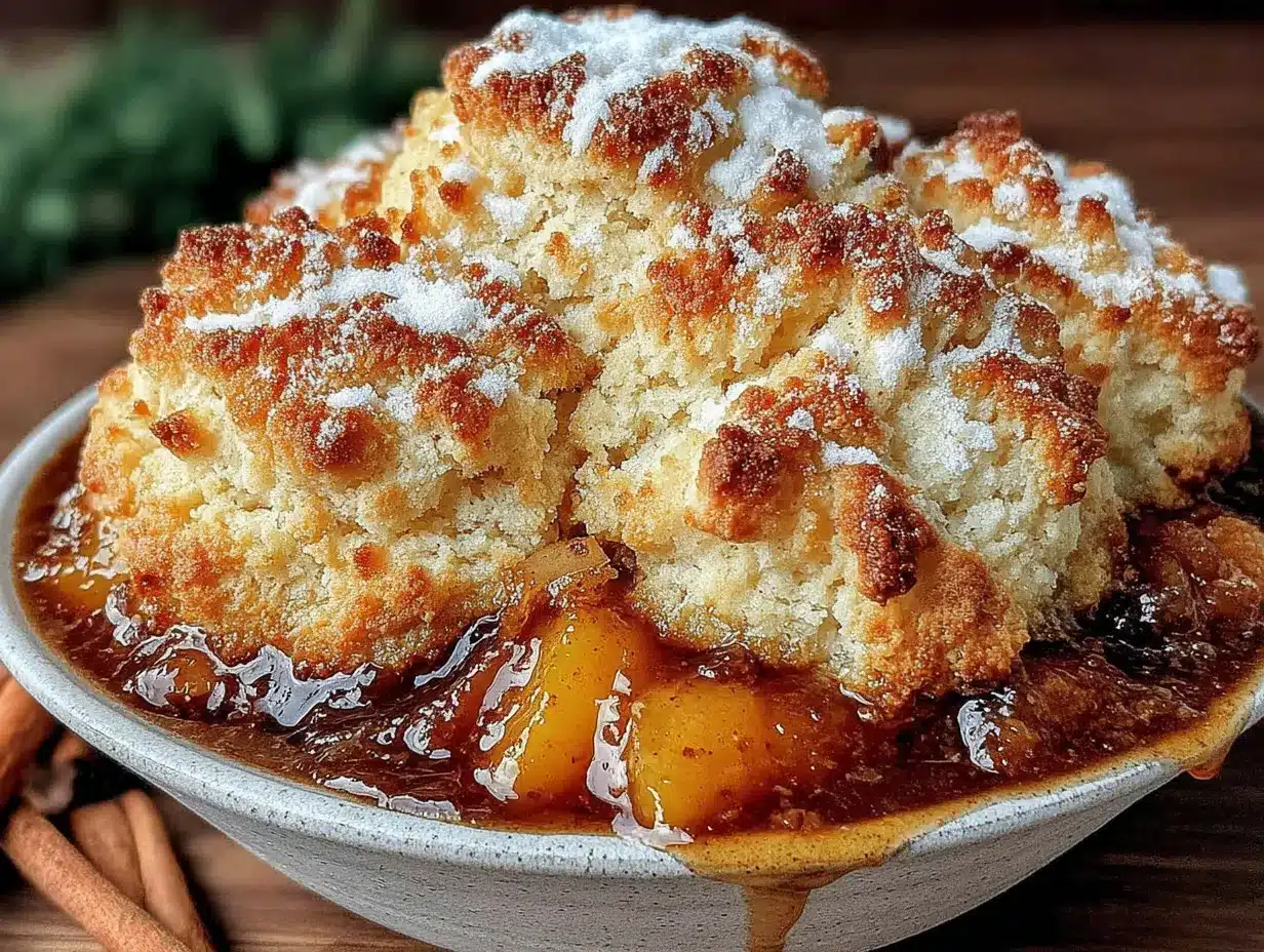 cozy peach cobbler preparation steps