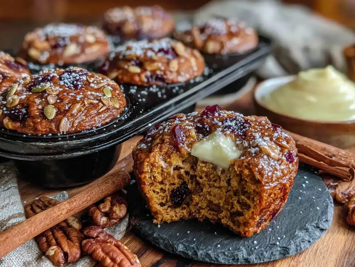 cozy pumpkin baked oatmeal cups preparation steps