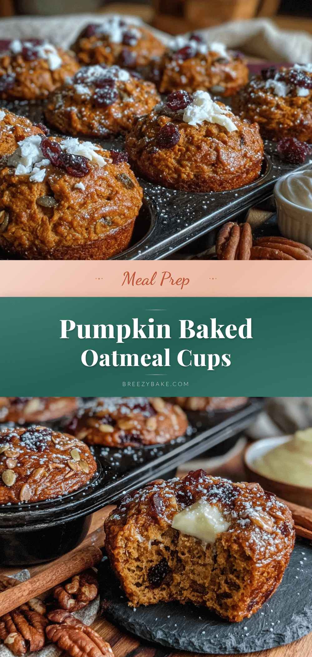 cozy pumpkin baked oatmeal cups recipe
