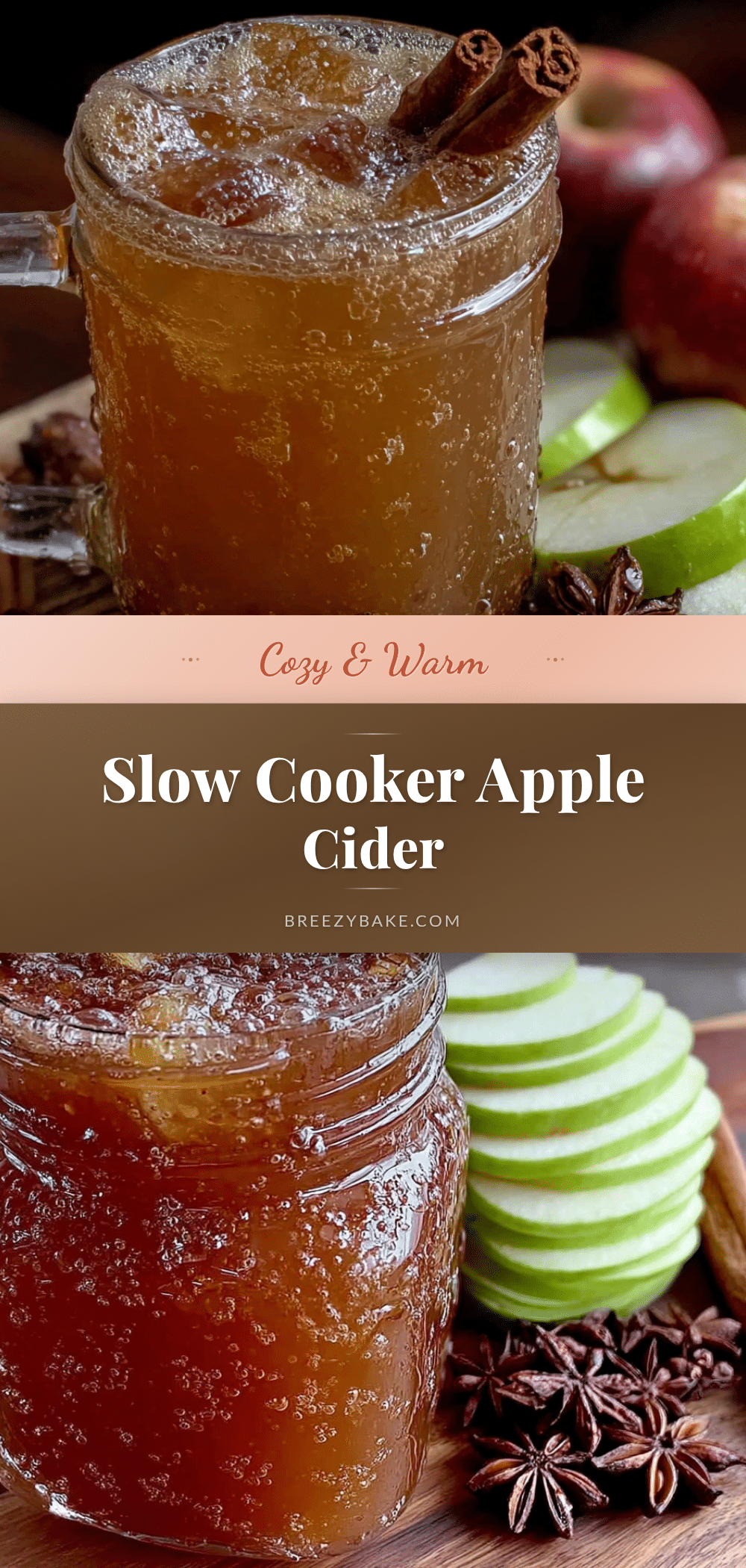 cozy slow cooker apple cider with cinnamon sticks recipe