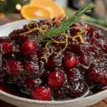 cranberry orange rosemary sauce - featured image