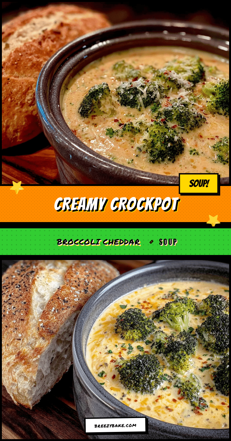 creamy crockpot broccoli cheddar soup recipe