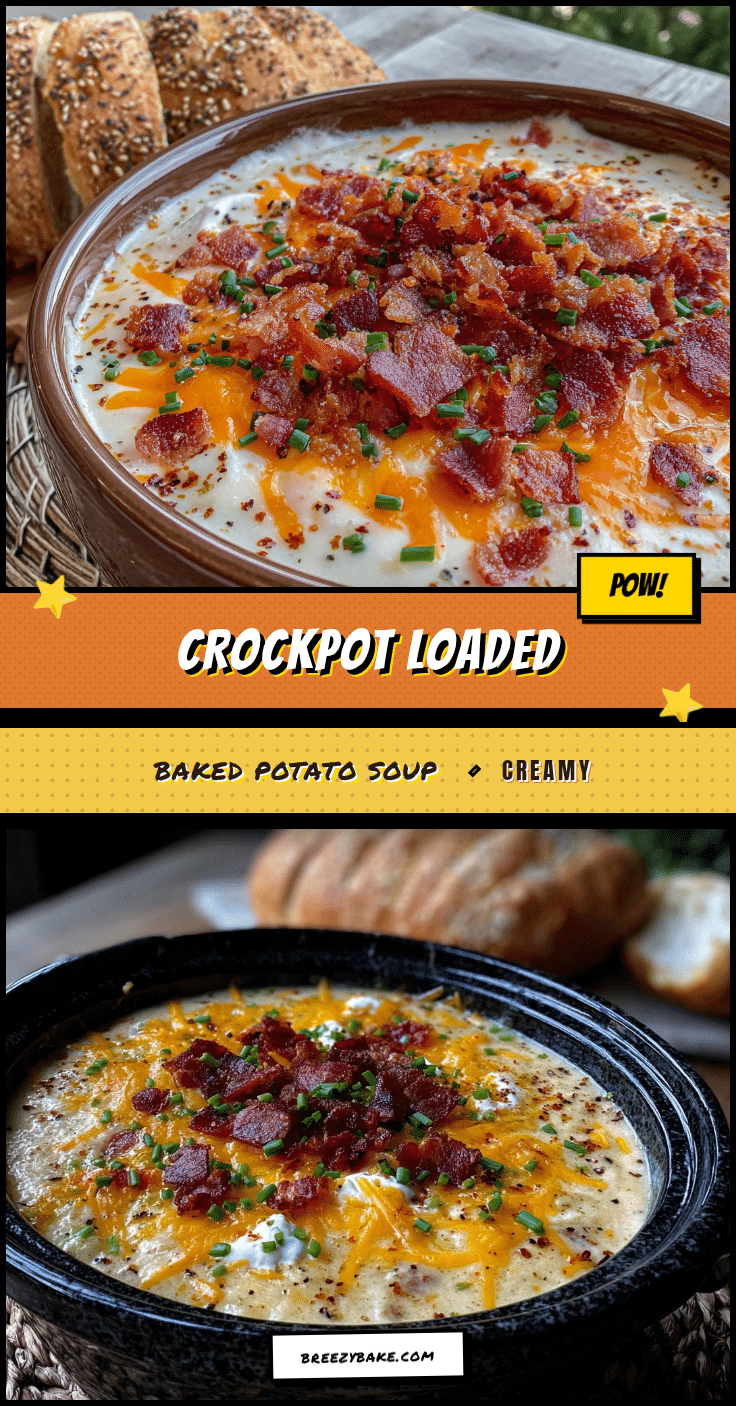 creamy crockpot loaded baked potato soup recipe