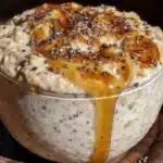 creamy maple chia overnight oats - featured image
