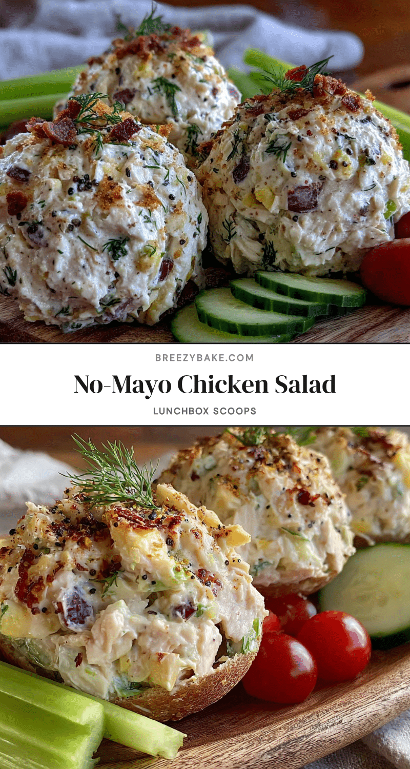 creamy no-mayo chicken salad recipe