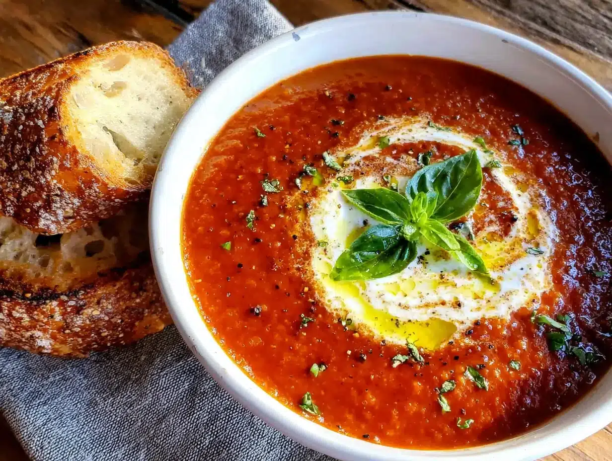 creamy tomato basil soup preparation steps